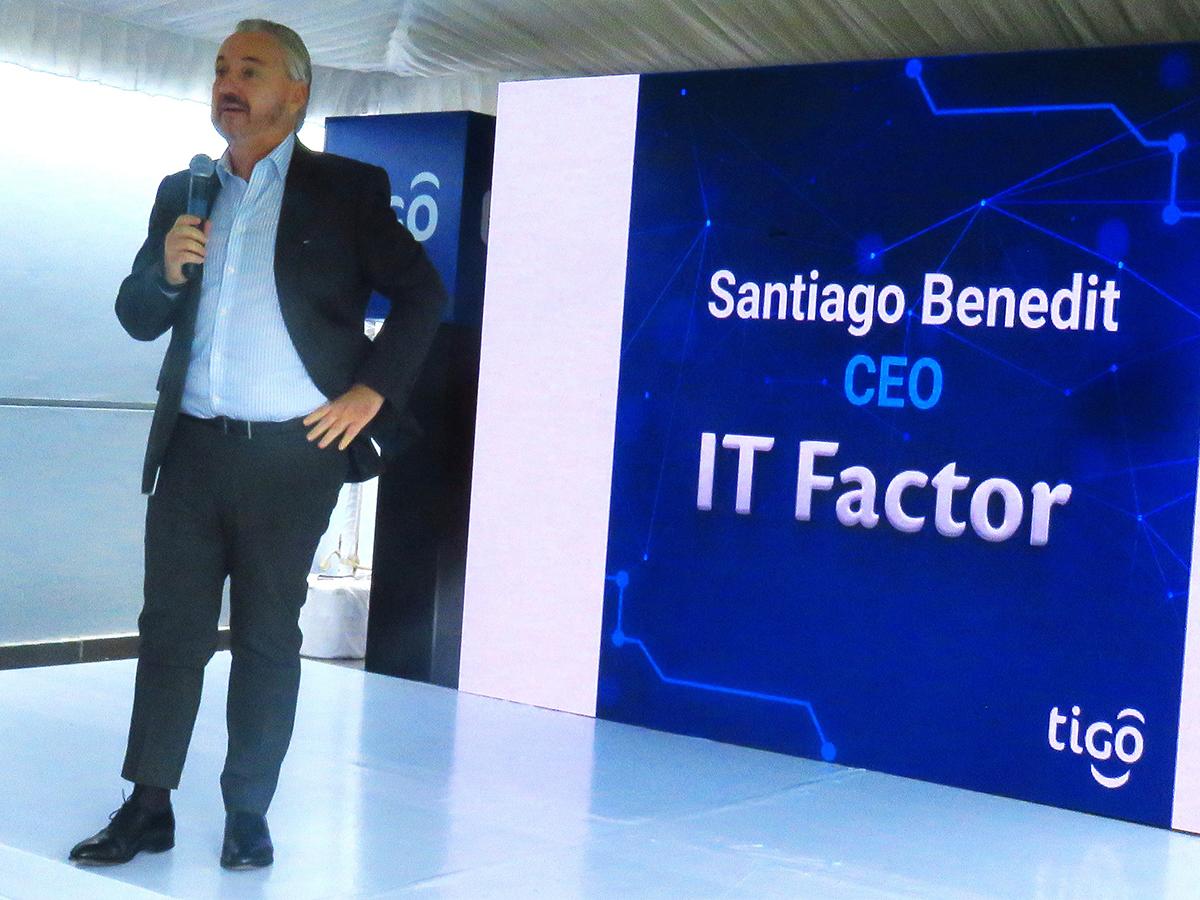Santiago Benedit, CEO de Tigo durante el cierre de la jornada de IT Factor.