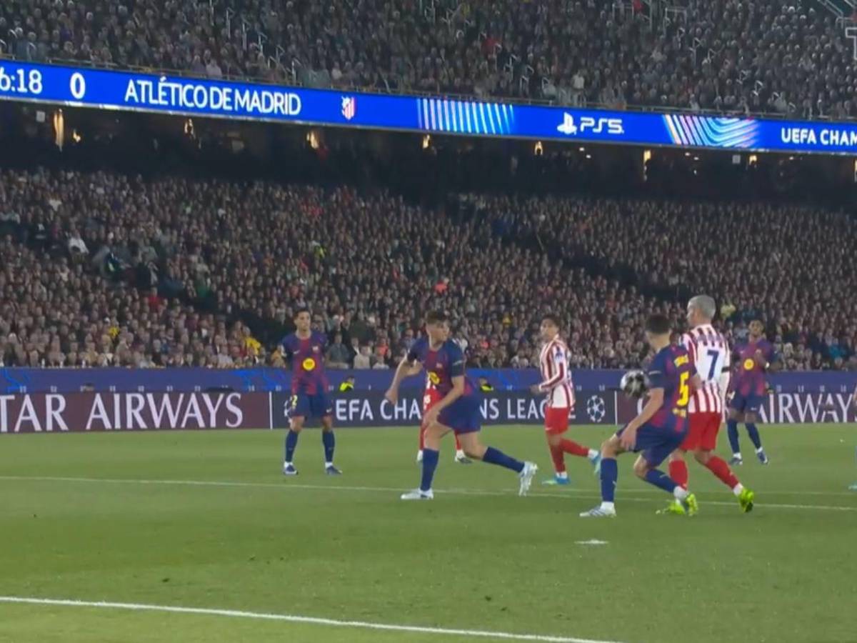 Atlético pega primero, penal no pitado al Barcelona e incidente previo al partido