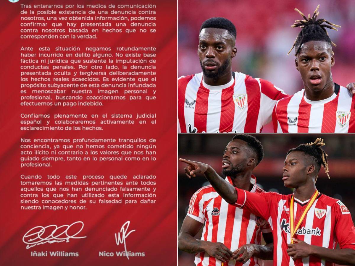 Nico e Iñaki Williams en el ojo del huracán: acusados de estafa