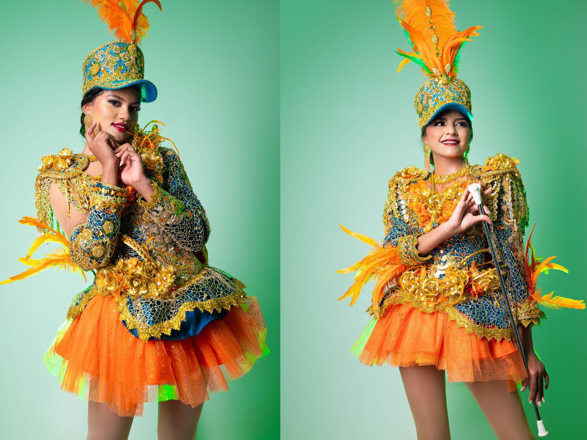 Estas son las bellas palillonas de Danlí que enamoraron al público con sus trajes