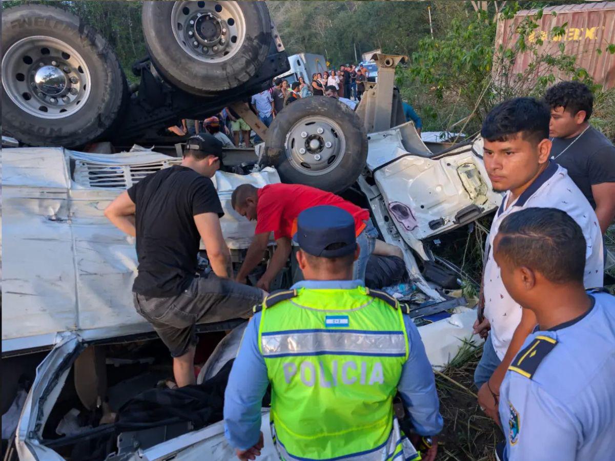 Accidente en Quimistán: conductor de rastra no tenía licencia pesada