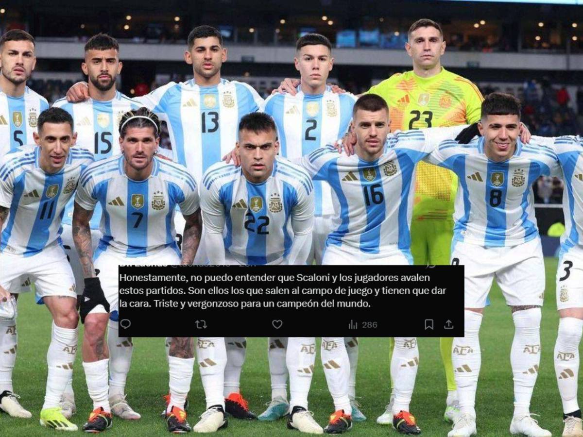 Argentina recibe duras críticas por elegir rivales de bajo nivel en sus amistosos