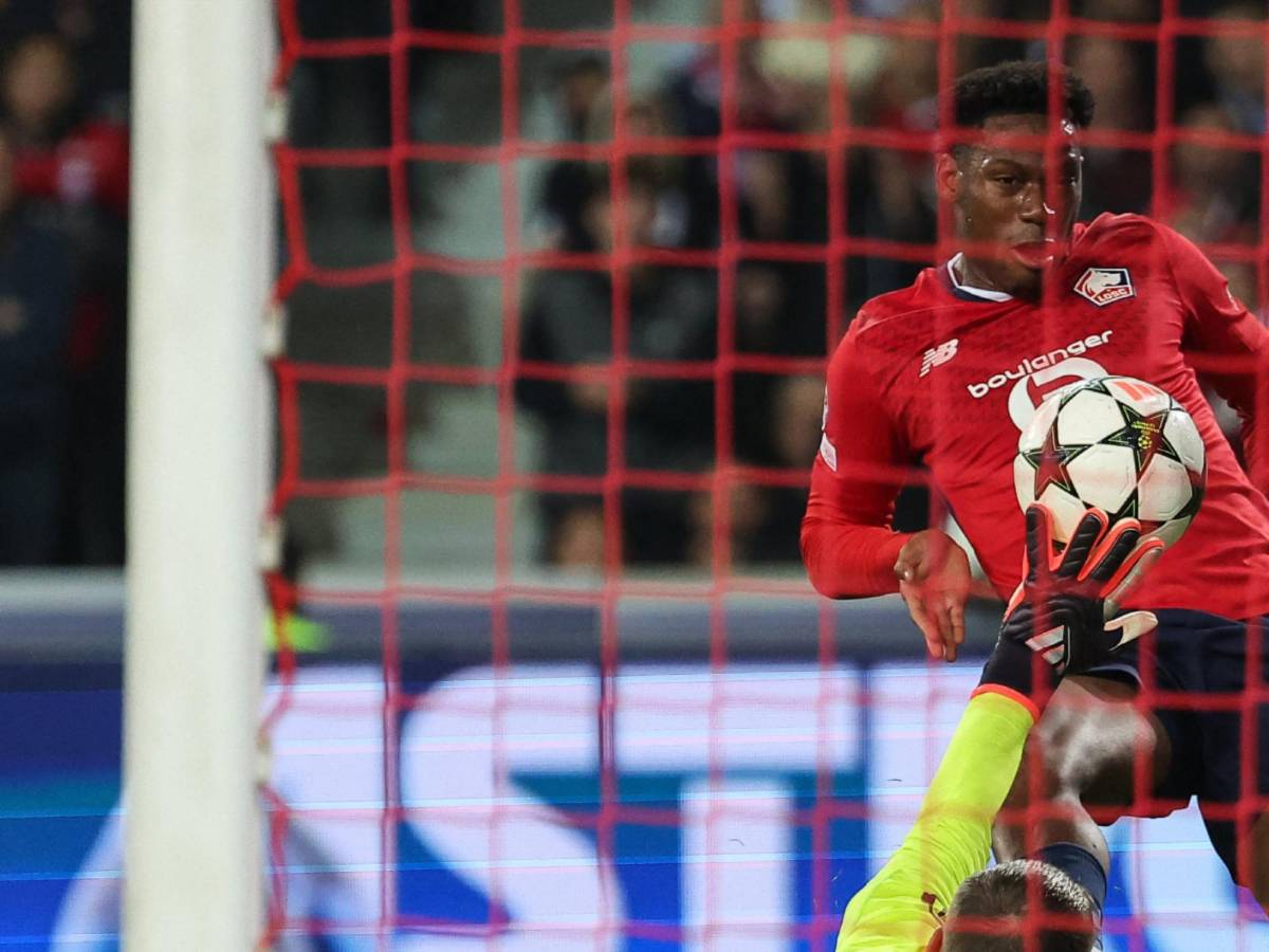Jonathan David marcó el gol de la victoria del Lille.