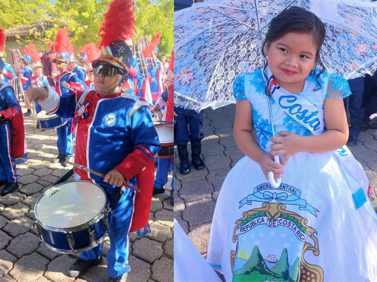 Nacaome: con patriotismo, estudiantes rinden honores a Honduras