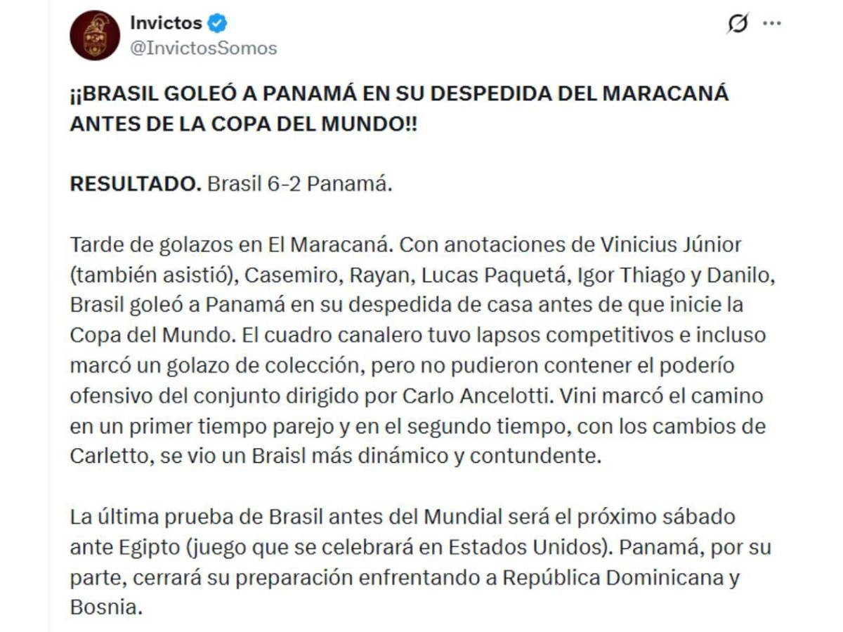 Brasil mete miedo, Panamá reacciona con dolor y Chepe Bomba no se guarda nada
