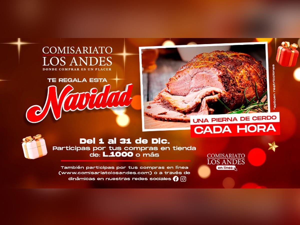 Lanzan campaña “Comisariato Los Andes te regala esta Navidad una pierna de cerdo cada hora”