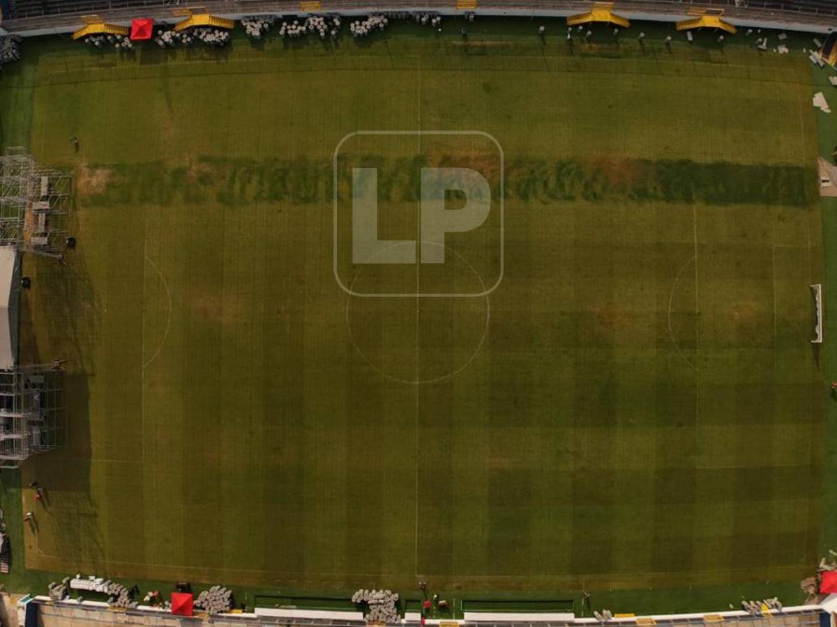 Increíble: Así quedó la cancha del Estadio Morazán tras concierto en SPS