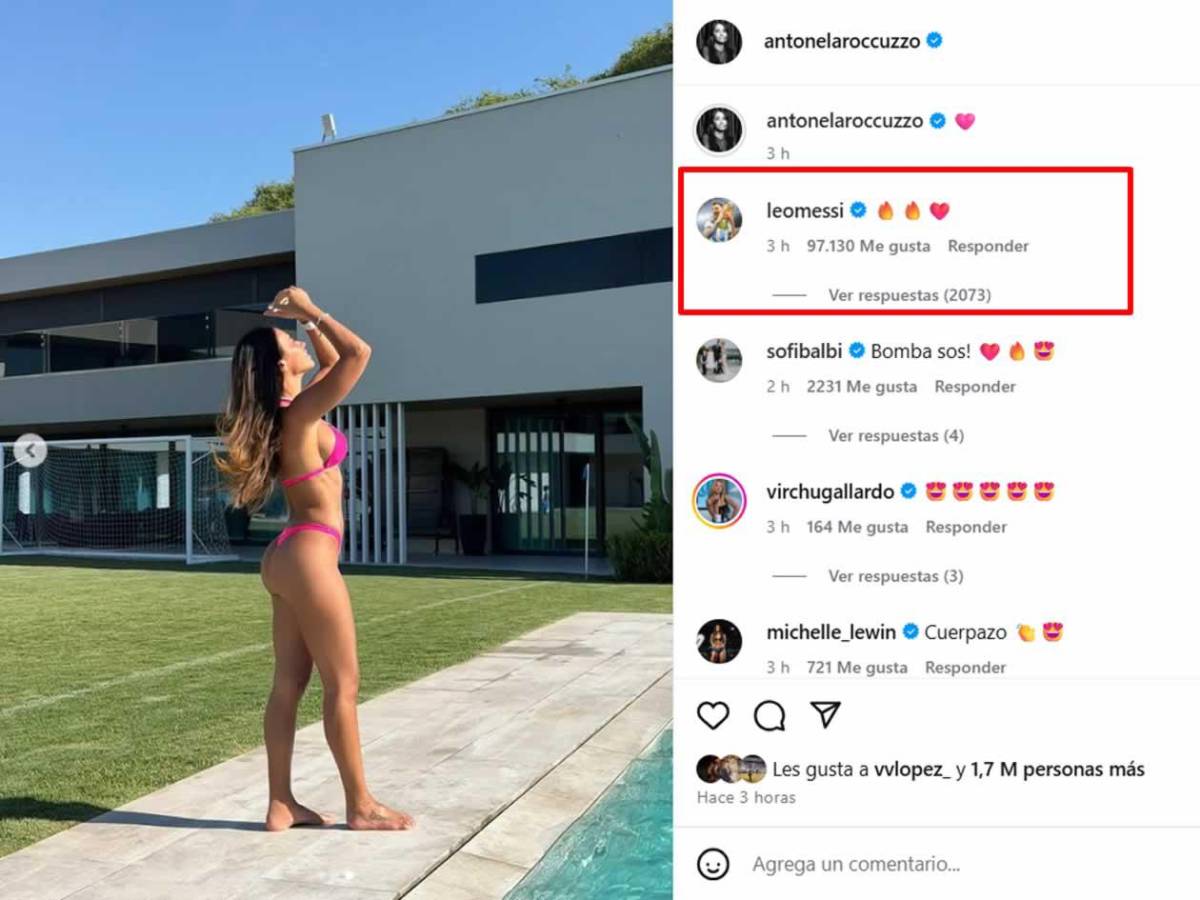 Antonela Roccuzzo calienta las redes con infartantes fotos en bikini: Messi reacciona
