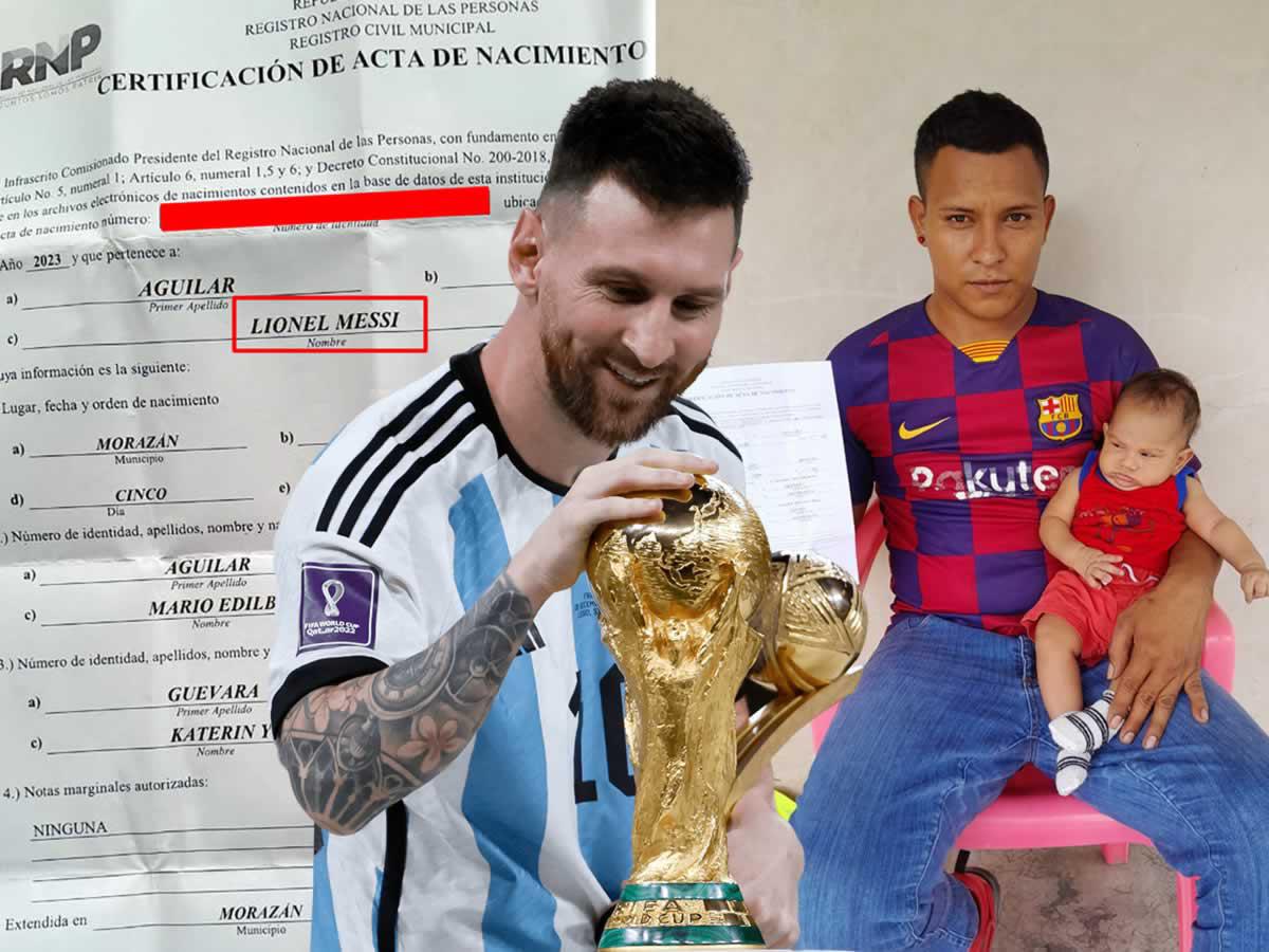 Hondureño nombra a su hijo como ‘Lionel Messi’ y revela el motivo