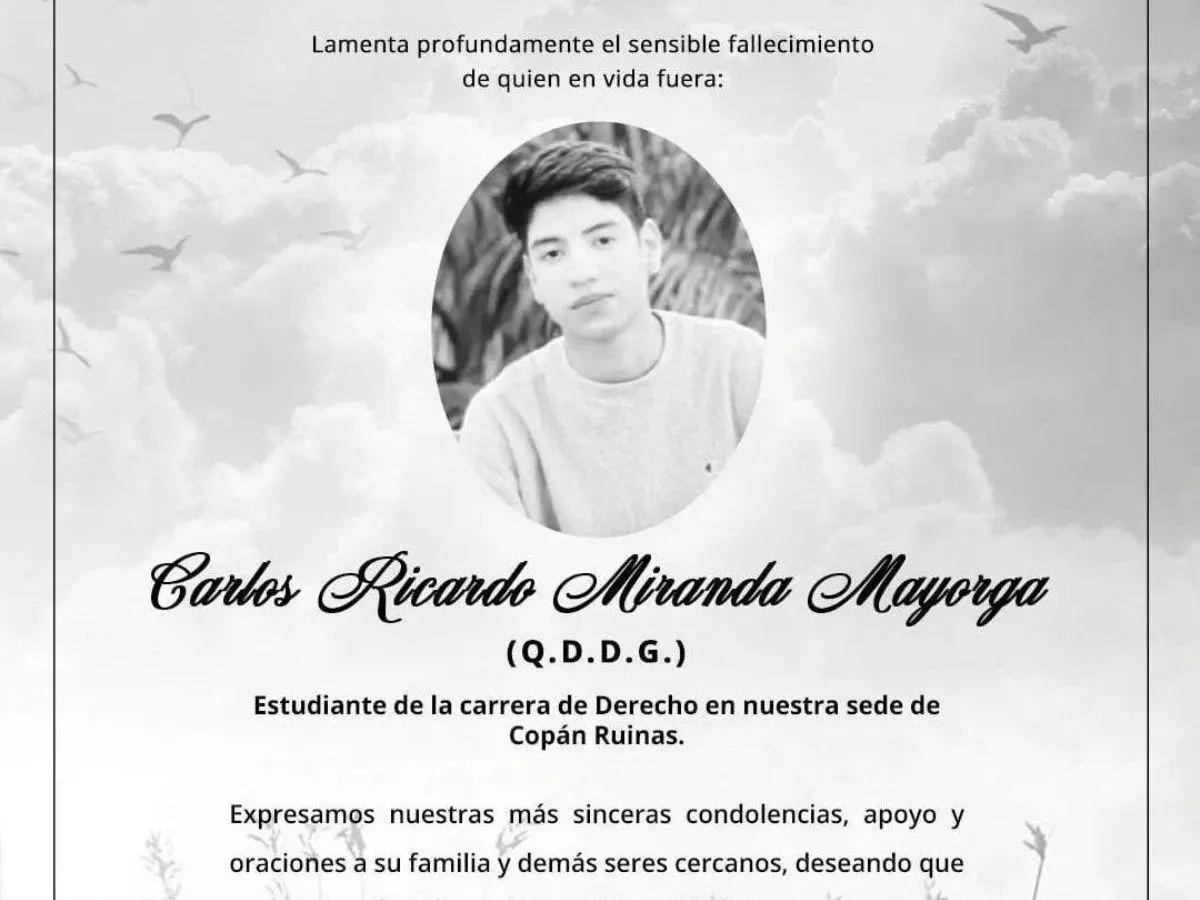 Los últimos minutos de Carlos Miranda, estudiante de Derecho que murió tras descarga eléctrica