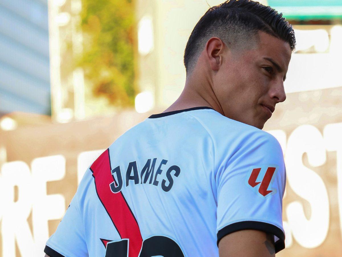 James fue presentado para la nueva temporada por el Rayo Vallecano.