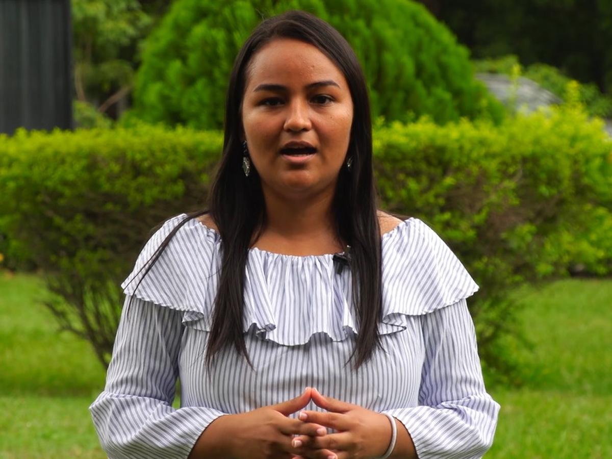 <i>”Quiero agradecer a Infop y su cooperación con Corea por formarnos y certificarnos”. </i>Angela Cruz, egresada del curso de Automacización Industrial.