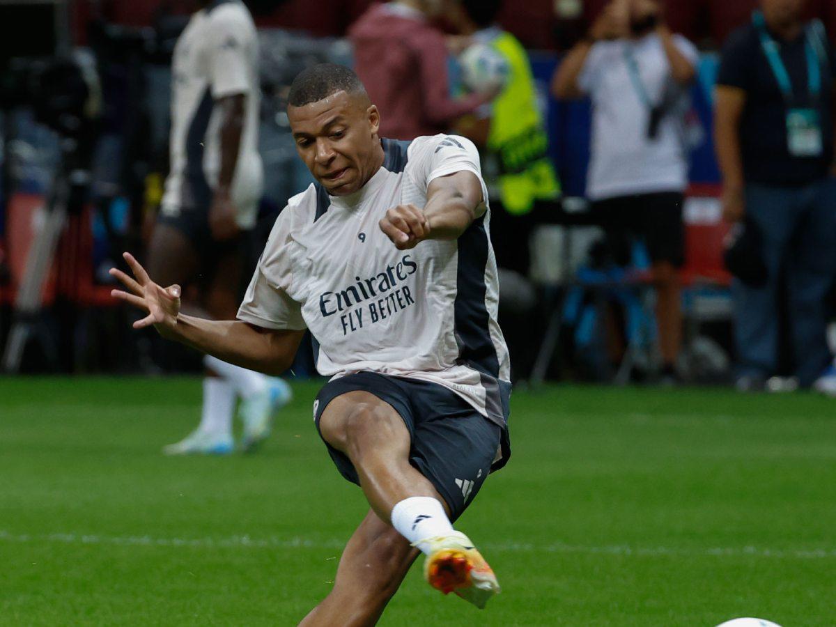 Mbappé cumple sueño con el Real Madrid en la Supercopa de Europa
