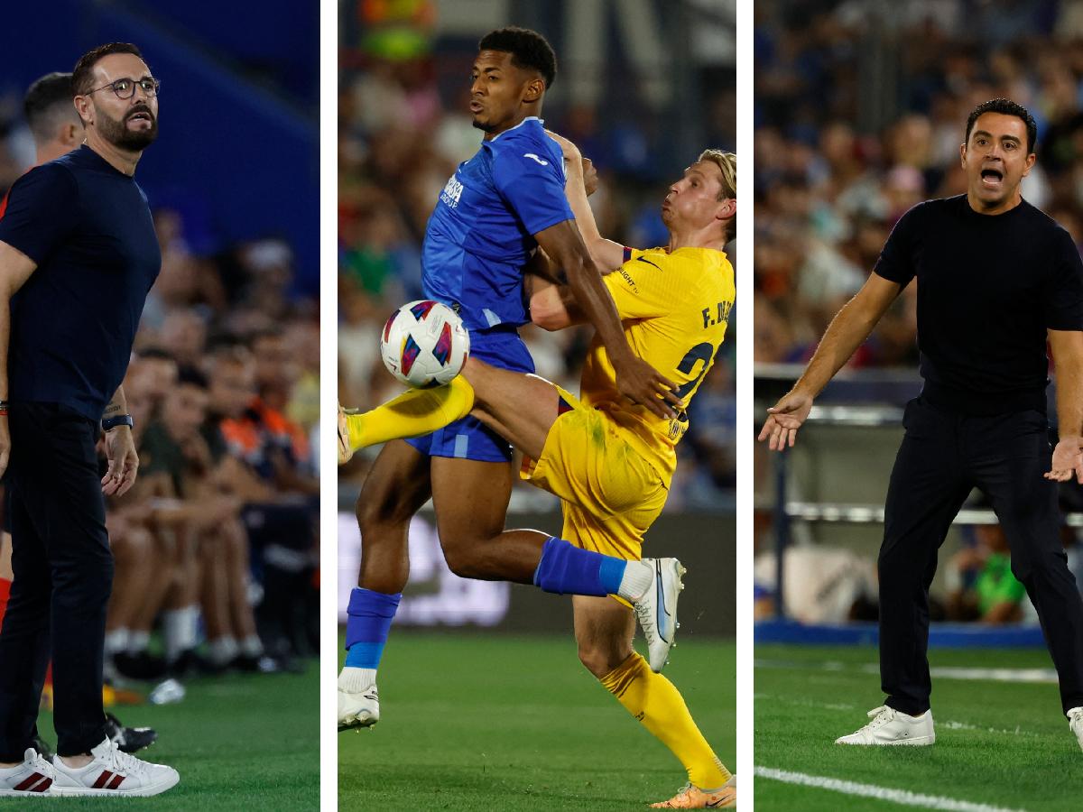 DT del Getafe habla del debut del Choco y las críticas de Xavi tras el empate