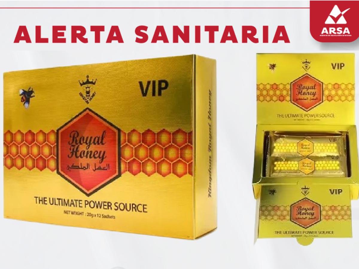 ARSA advierte sobre riesgos de potenciador íntimo “Royal Honey”
