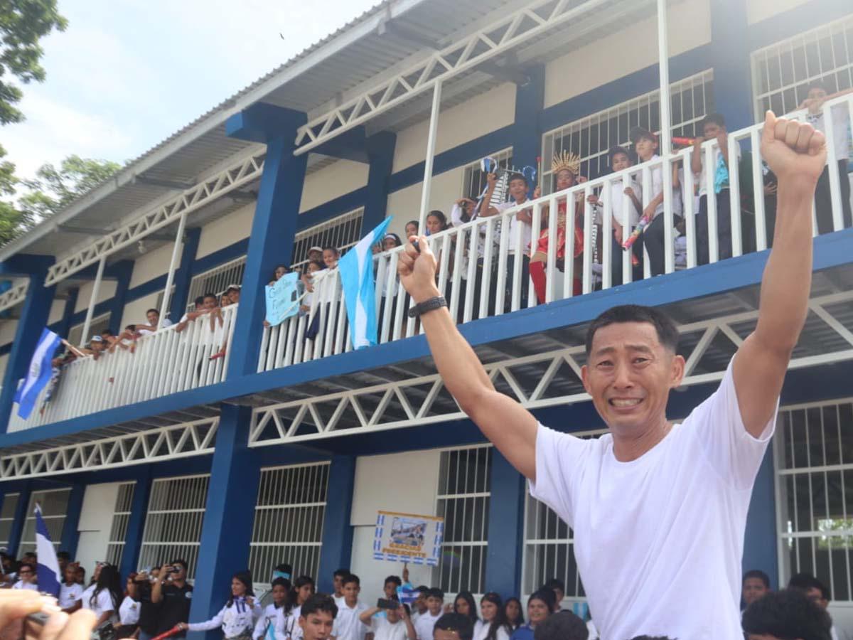 Shin Fujiyama inaugura edificio educativo en Ilanga, Colón, con apoyo de Nayib Bukele
