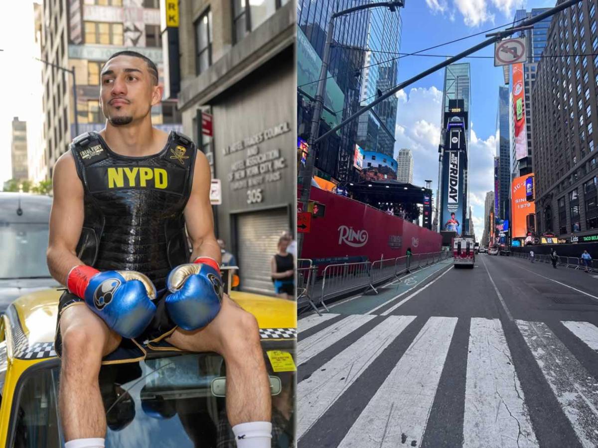 La asombrosa llegada de Teófimo López al Times Square y Nueva York paralizada