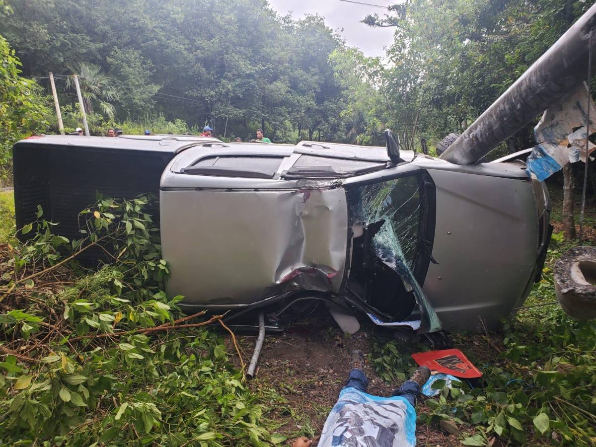 Padre e hijo mueren en accidente de tránsito en Talanga