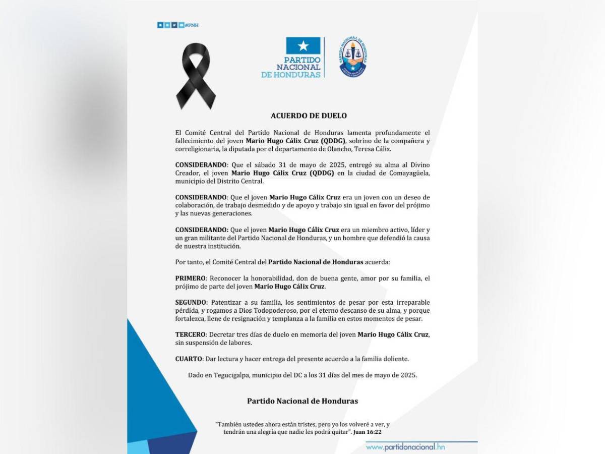 Revelan detalles sobre crimen de Mario Cálix: Estaba con la persona equivocada