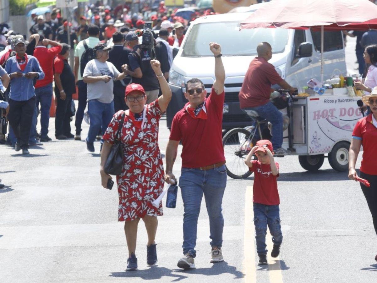 Obreros conmemoran el Día del Trabajador con movilización en San Pedro Sula