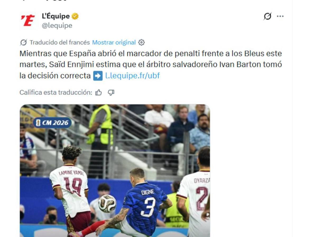 Iván Bartón hace arder las redes en el Francia - España: Es el peor