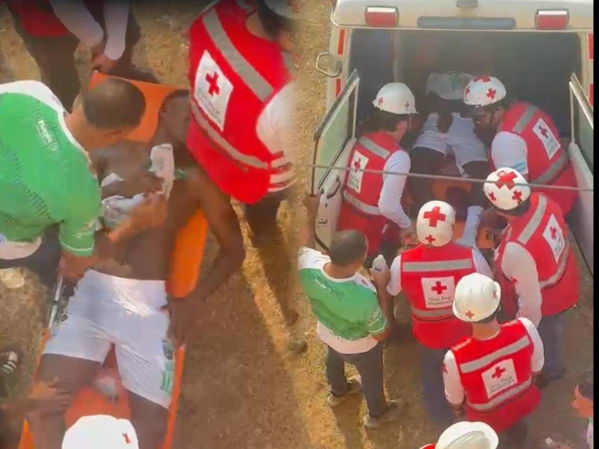 Hondupino campeón, tristeza del Brasilia y jugador fue retirado en ambulancia