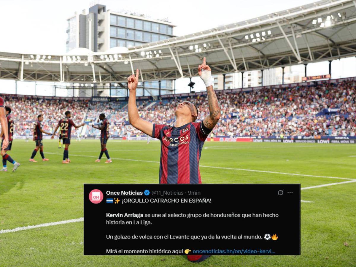 Así reaccionó la prensa al golazo de Kervin Arriaga:  El mejor del Levante
