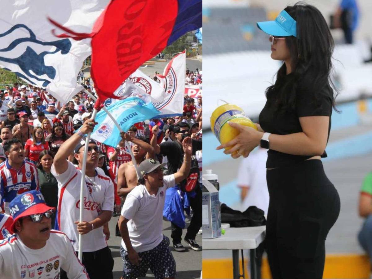 La chica que robó suspiros y el color de la Ultra Fiel en el Olimpia vs Motagua