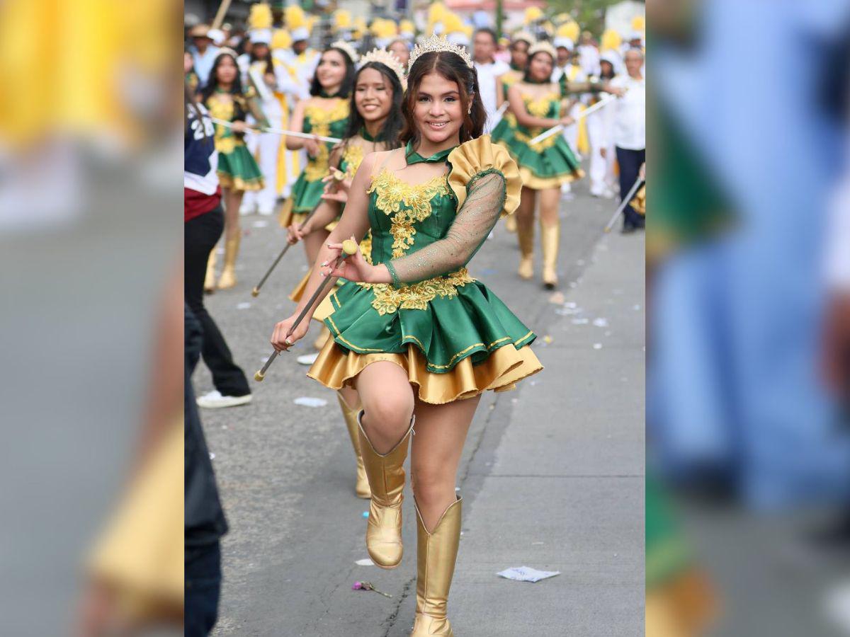 Tifany Alfaro, la bella palillona del Instituto Técnico Nueva Suyapa