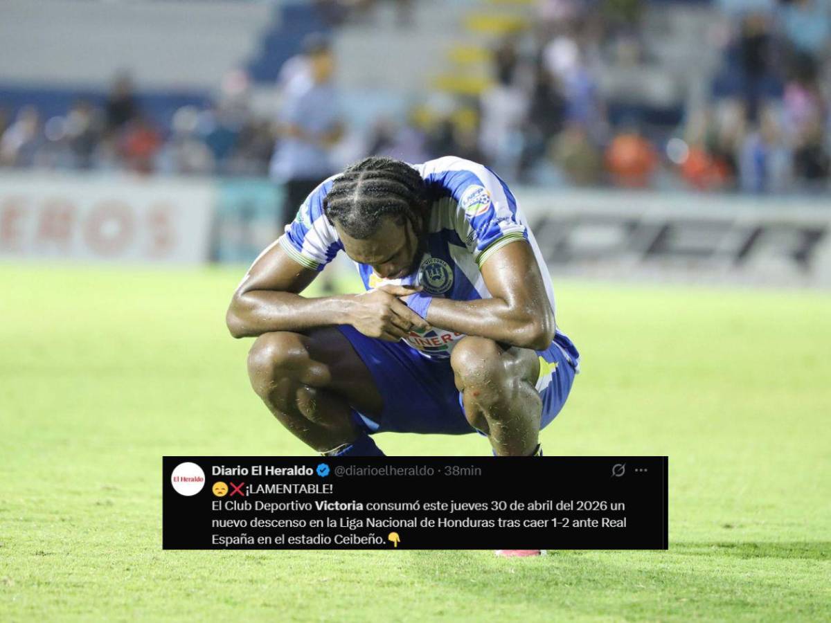 Prensa reacciona: esto dicen tras nuevo descenso del CD Victoria en Honduras