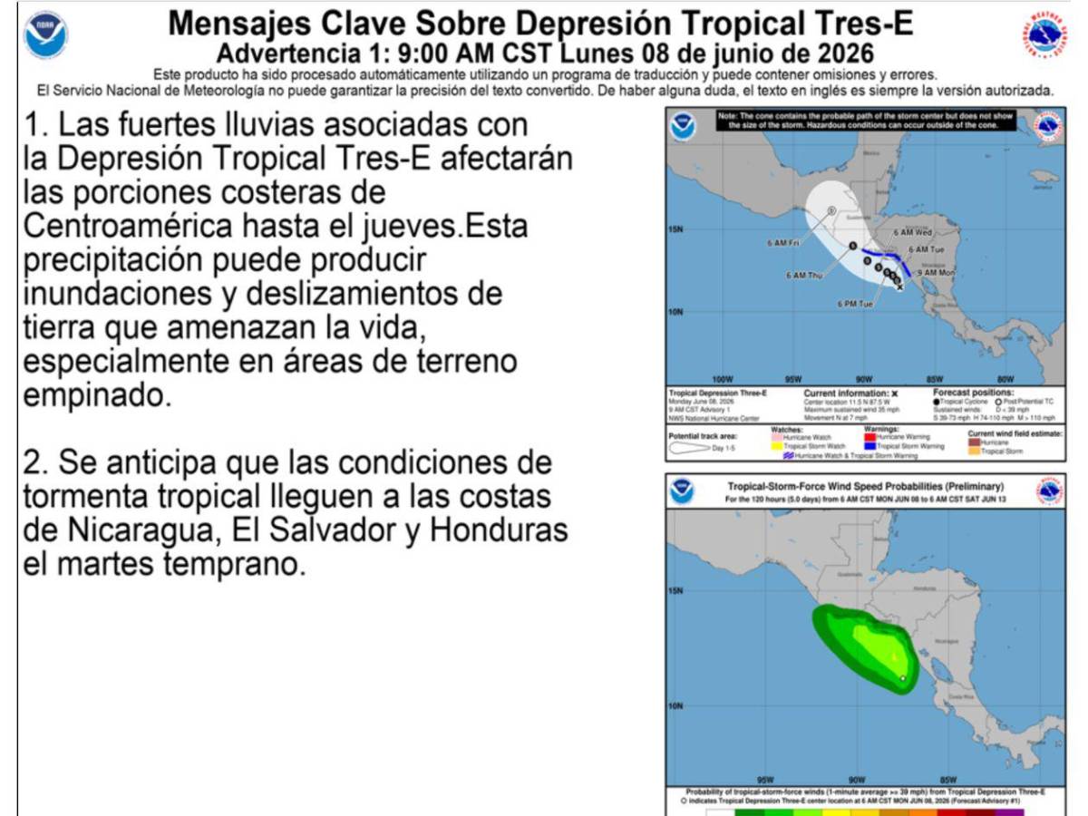 ¿Qué muestran los mapas sobre la tormenta tropical Cristina?