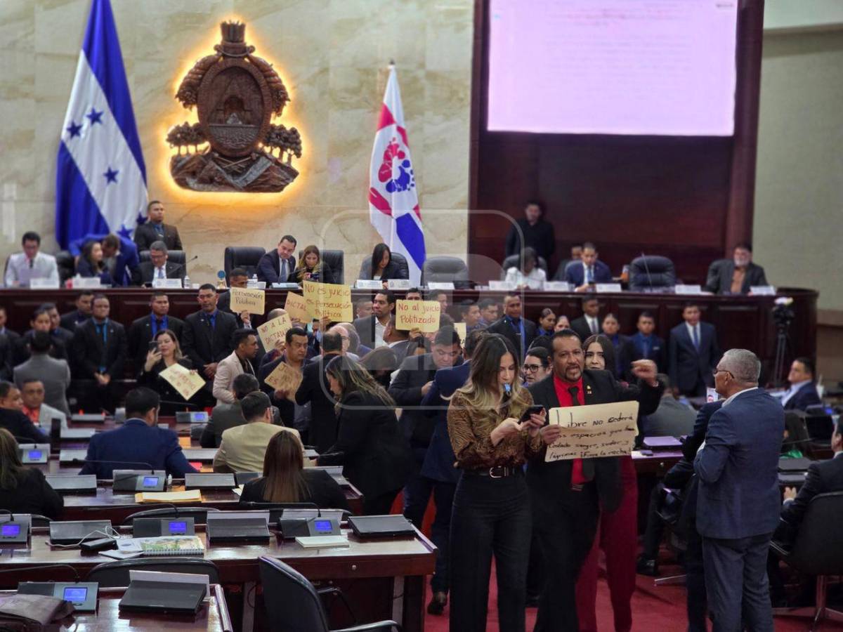 Las imágenes que dejó la maratónica sesión donde fueron destituidos Mario Morazán y Marlon Ochoa