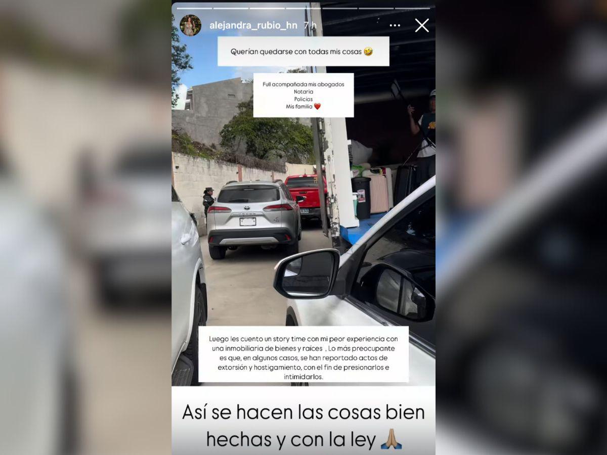 Propietaria revela su verdad tras desalojo de Alejandra Rubio: 92,000 lempiras me debe
