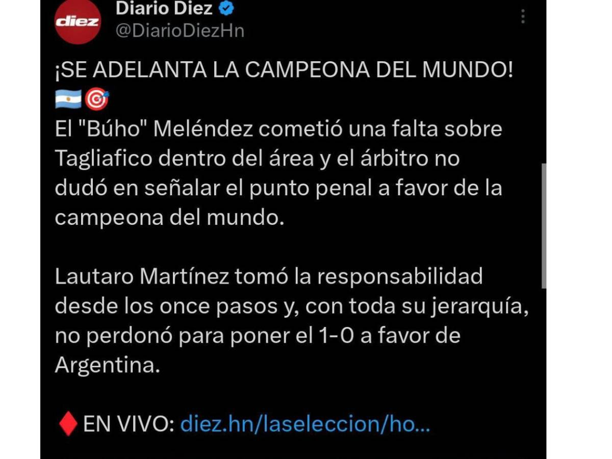 Futbolista de Liga Nacional señala al Búho Meléndez tras el Argentina - Honduras