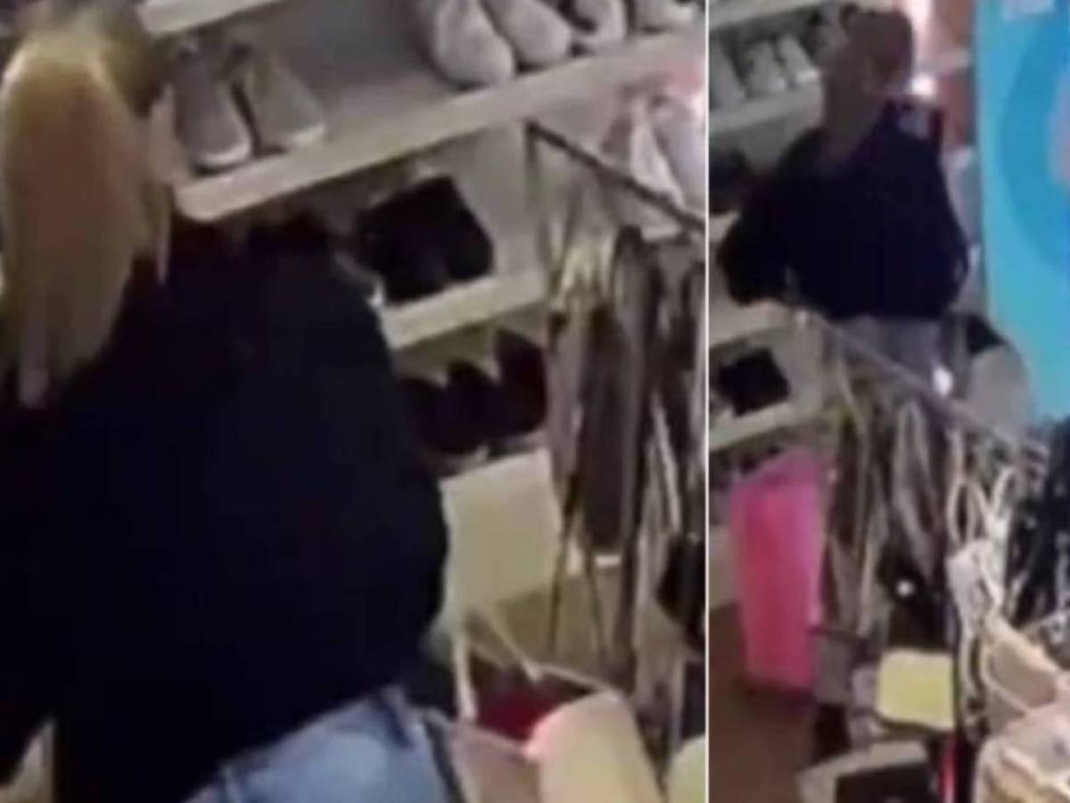 Escándalo: Novia de un delantero fue captada robando en tienda y ella reacciona