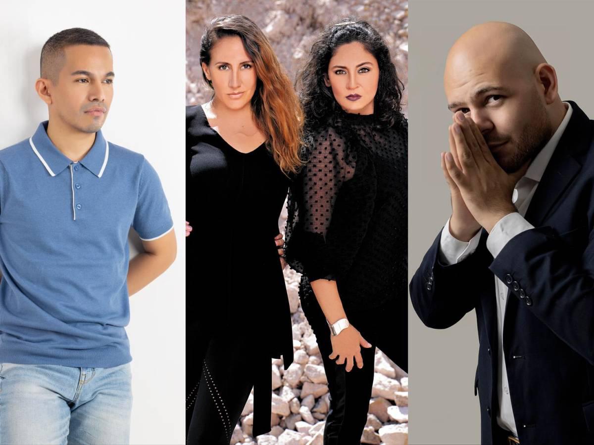 Tirso Rubio; Gabriela Zelaya y Evelyn Madrid de Morena Perpetua y Lawin Paz