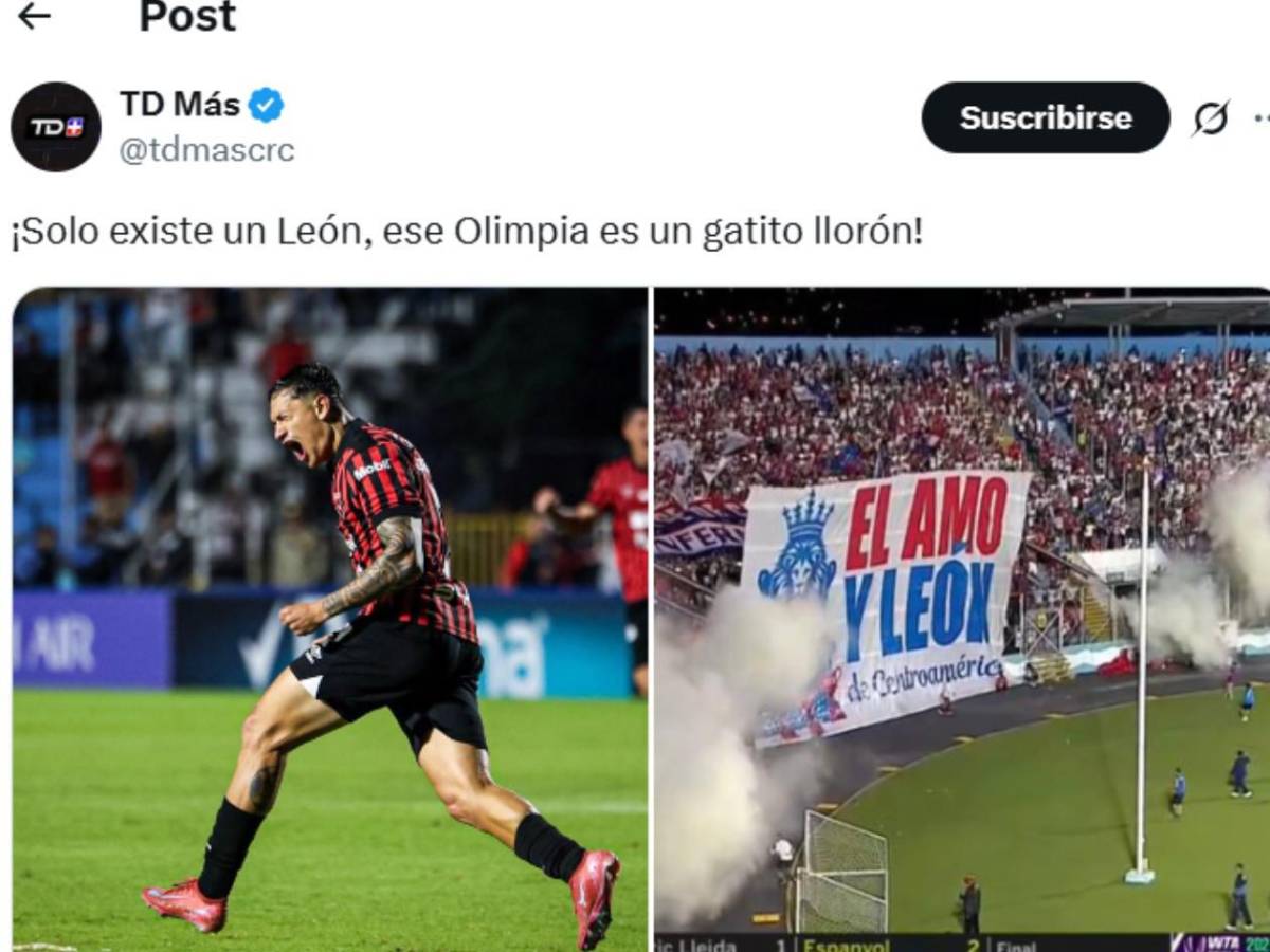 Alajuelense se burla cruelmente del Olimpia e indignación en Honduras
