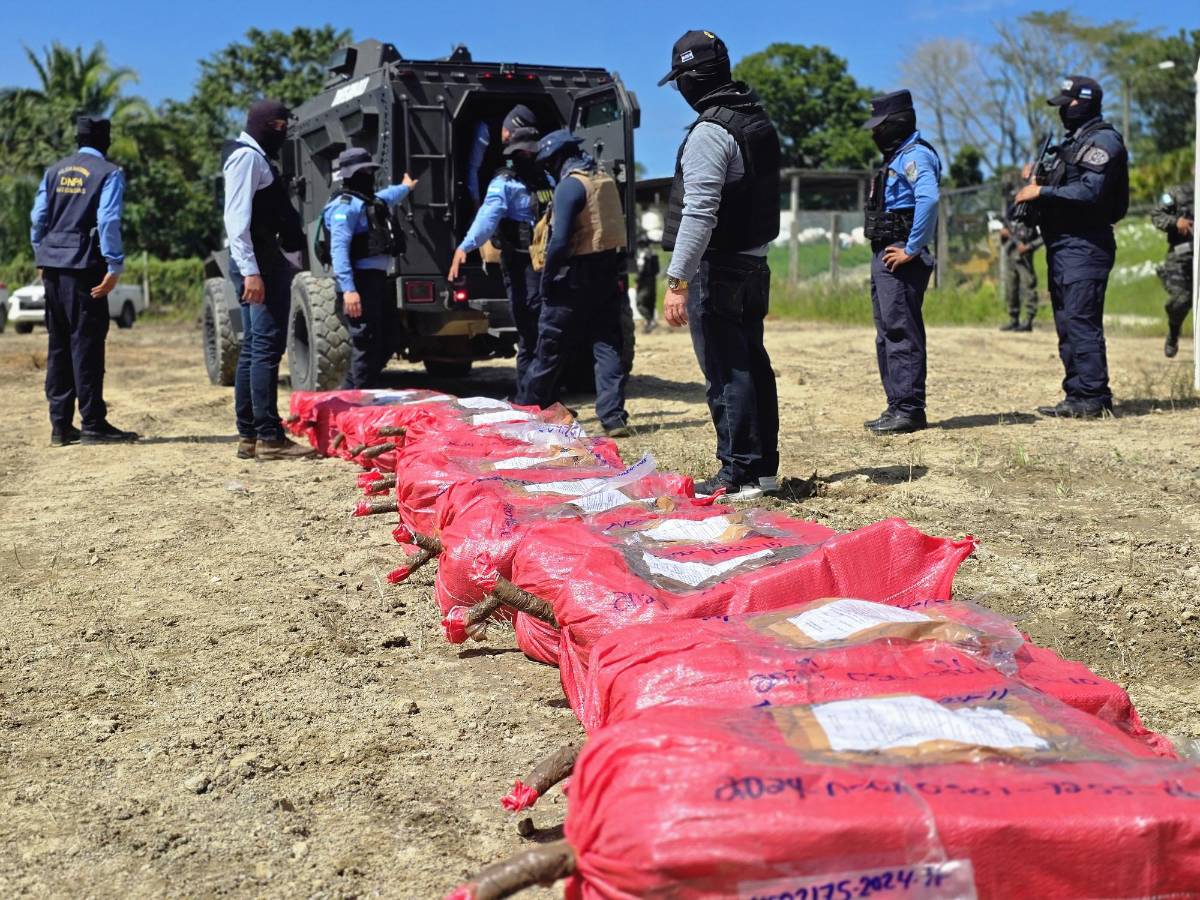 Destruyen cargamento de droga en el Crematorio de Puerto Cortés