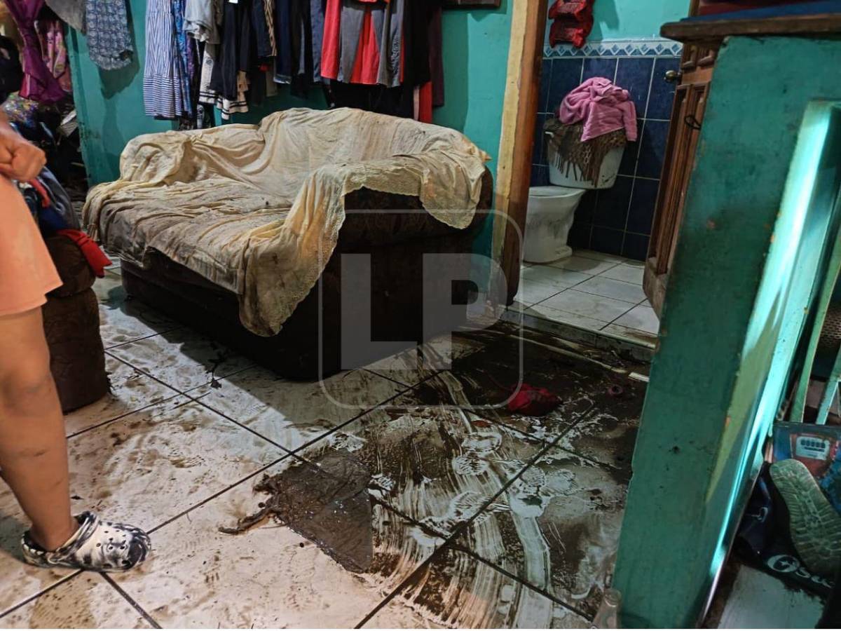 Tormenta inundó más de 150 viviendas en el barrio Cabañas de San Pedro Sula