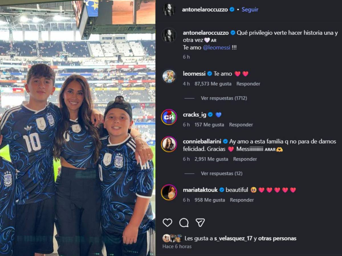 Messi recibe emotivo mensaje de Antonela tras partidazo en el Mundial 2026