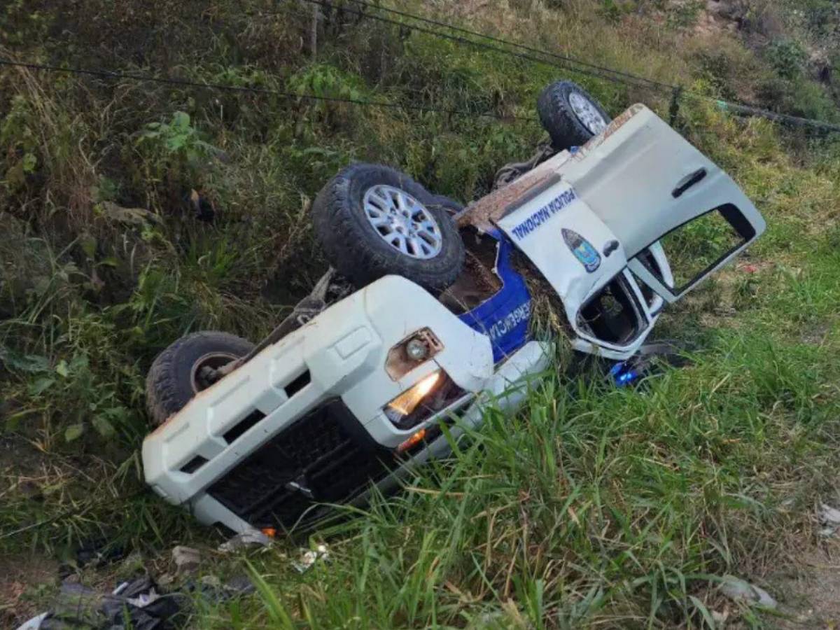 Estos son los rostros de los cuatro agentes fallecidos en fatal colisión en Gracias, Lempira