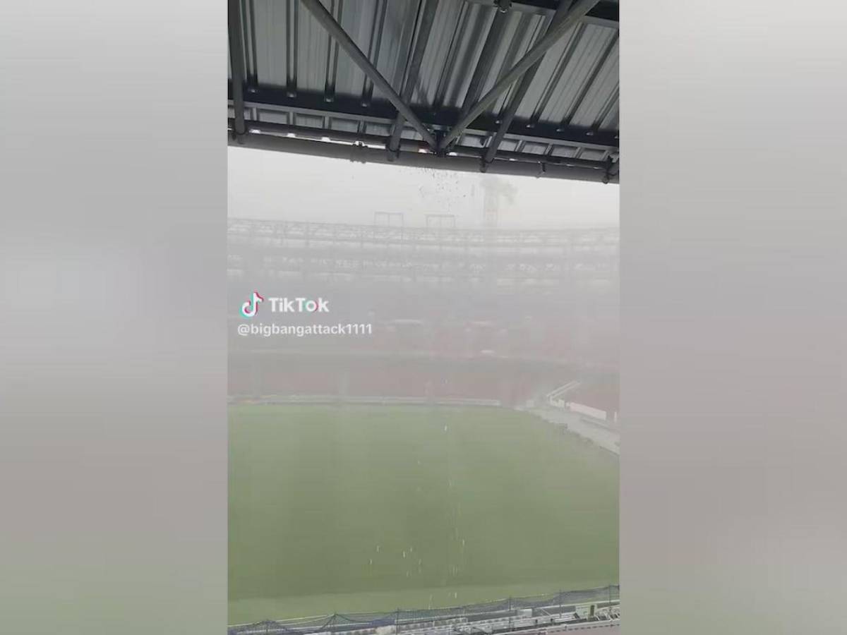 ¿Se inunda el nuevo Camp Nou? Circulan imágenes tras una fuerte tormenta