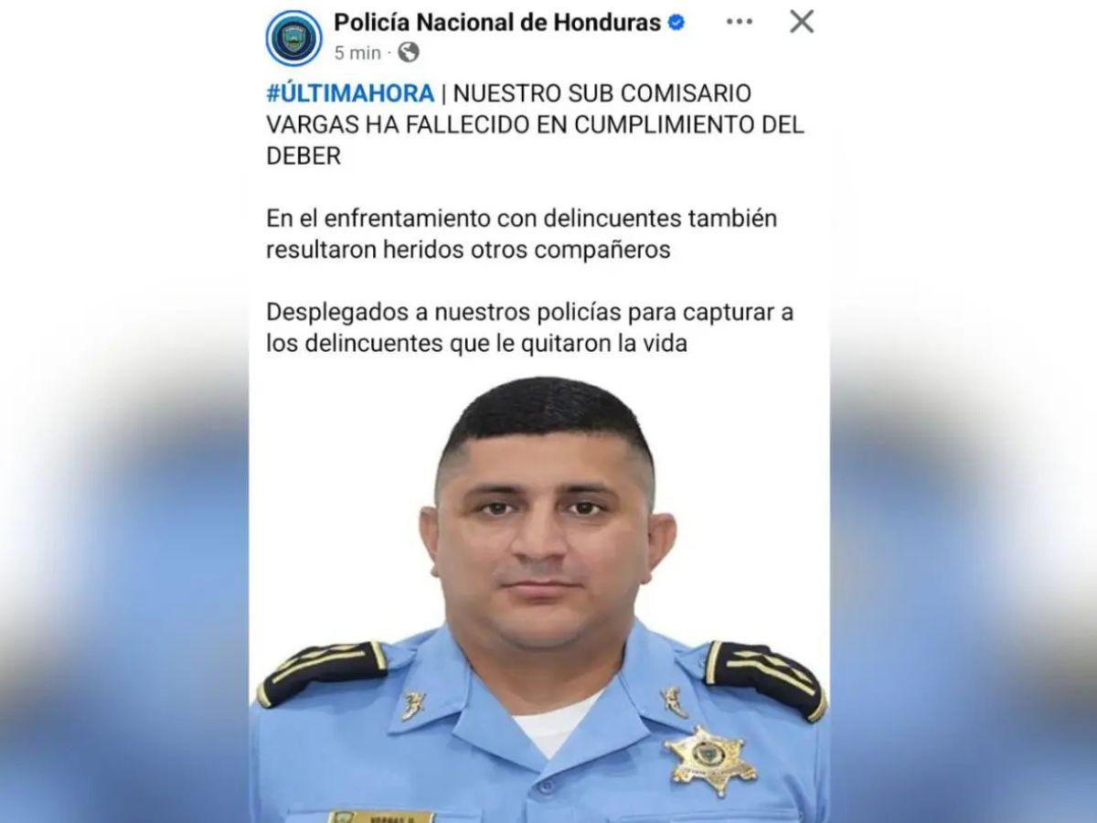 Un menor, el presunto asesino del oficial Vargas; esto se sabe del caso