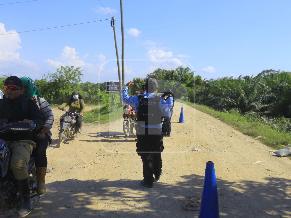 Zona cero de masacre en El Progreso: miedo y fuerte despliegue policial