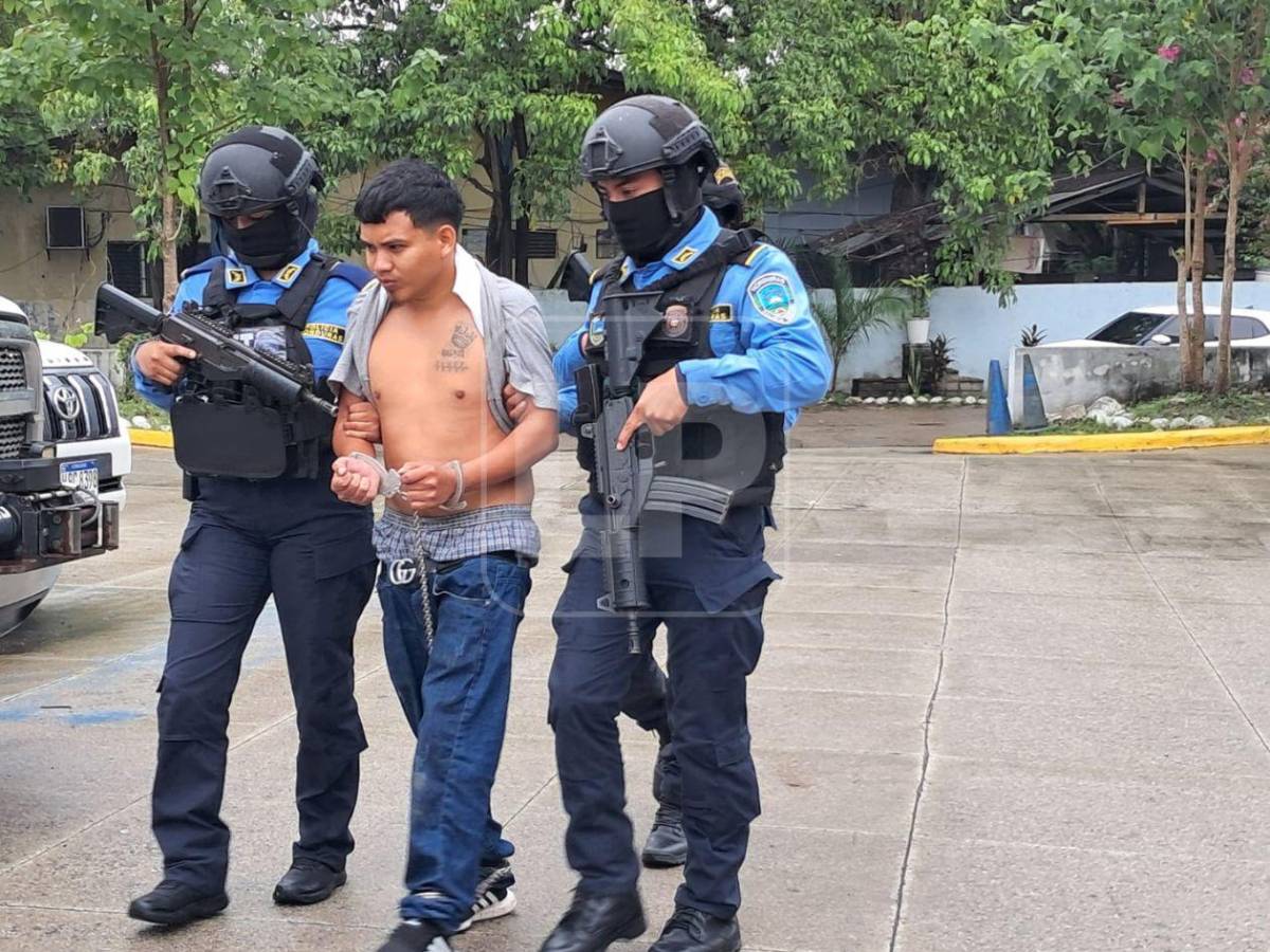 Ready y Chino, supuestos MS-13, son capturados en Choloma; tenían dos AR-15