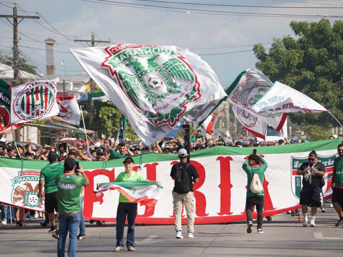 La Furia Verde encendió la previa: ambientazo total antes de la final Marathón - Olimpia