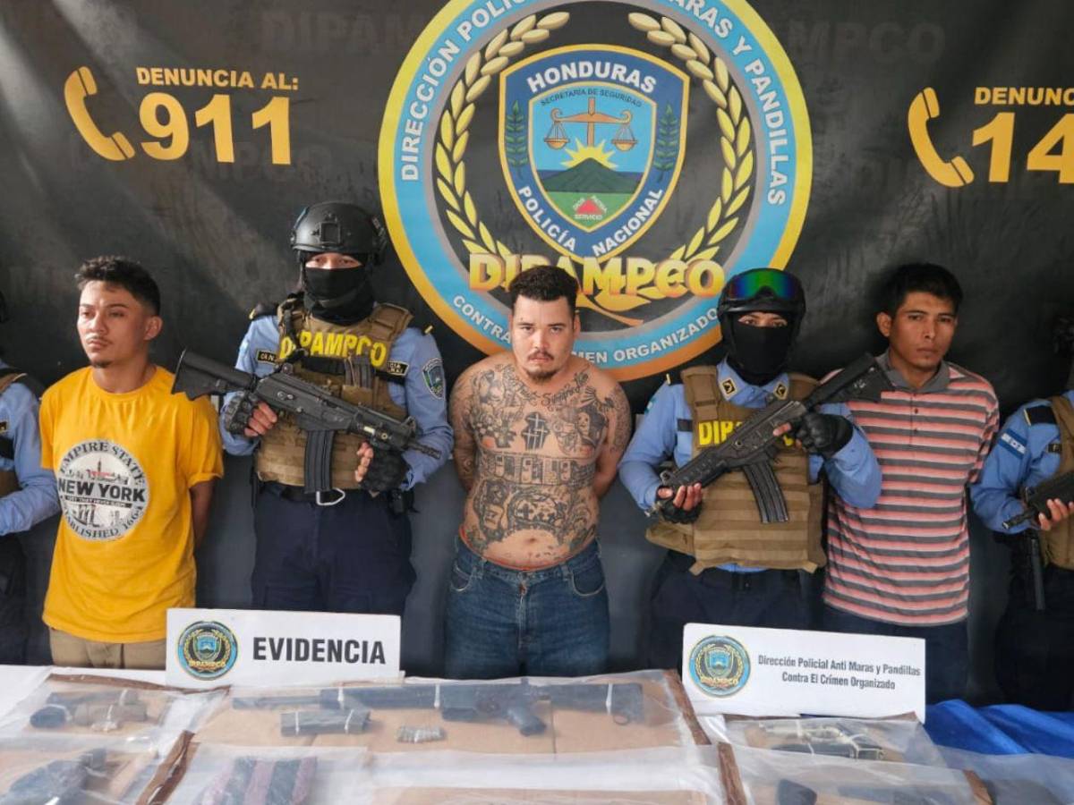 Capturan a Mencho junto a otros supuestos pandilleros de la MS-13 en La Lima