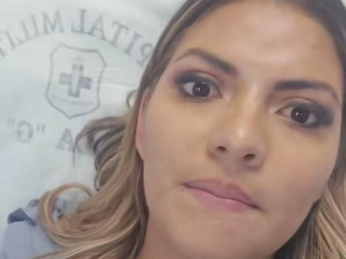 Hospitalizan a Saraí Espinal tras sufrir fuerte accidente