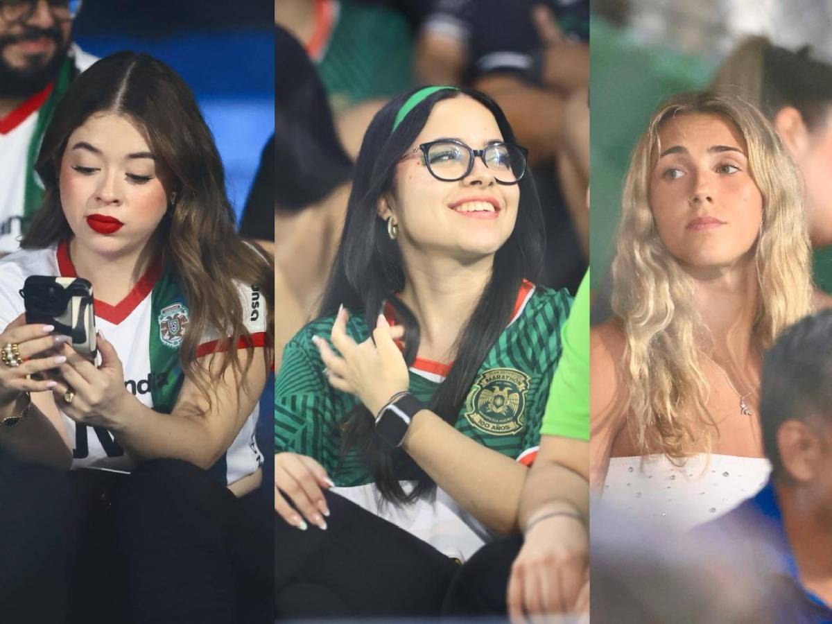 Rubia enamoró: las bellas chicas que cautivaron en la final Marathón-Motagua