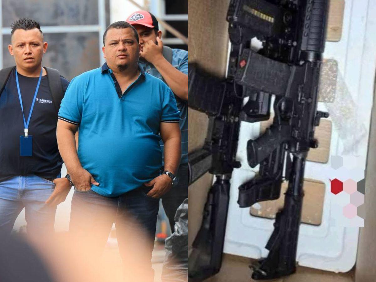 Descubren fusiles R-15 y una Uzi durante operativo en Koriun en Choloma